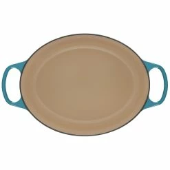 Le Creuset 6.75 Qt. Oval Signature Dutch Oven With Stainless Steel Knob | Caribbean Blue -Le Creuset sales rs12540 ls2502 3117ss 4