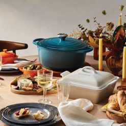 Le Creuset 5.5 Qt. Round Signature Cast Iron Dutch Oven With Stainless Steel Knob | Deep Teal 7 Le Creuset 5.5 Qt. Round Signature Cast Iron Dutch Oven With Stainless Steel Knob | Deep Teal -Le Creuset sales rs12794 200716 lc thanksgivingtable ret