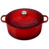 Le Creuset 13.25 Qt. Round Signature Cast Iron Dutch Oven With Stainless Steel Knob | Cerise/Cherry Red 1 Le Creuset 13.25 Qt. Round Signature Cast Iron Dutch Oven With Stainless Steel Knob | Cerise/Cherry Red -Le Creuset sales rs13330 rs6064 ls2501 3467ss