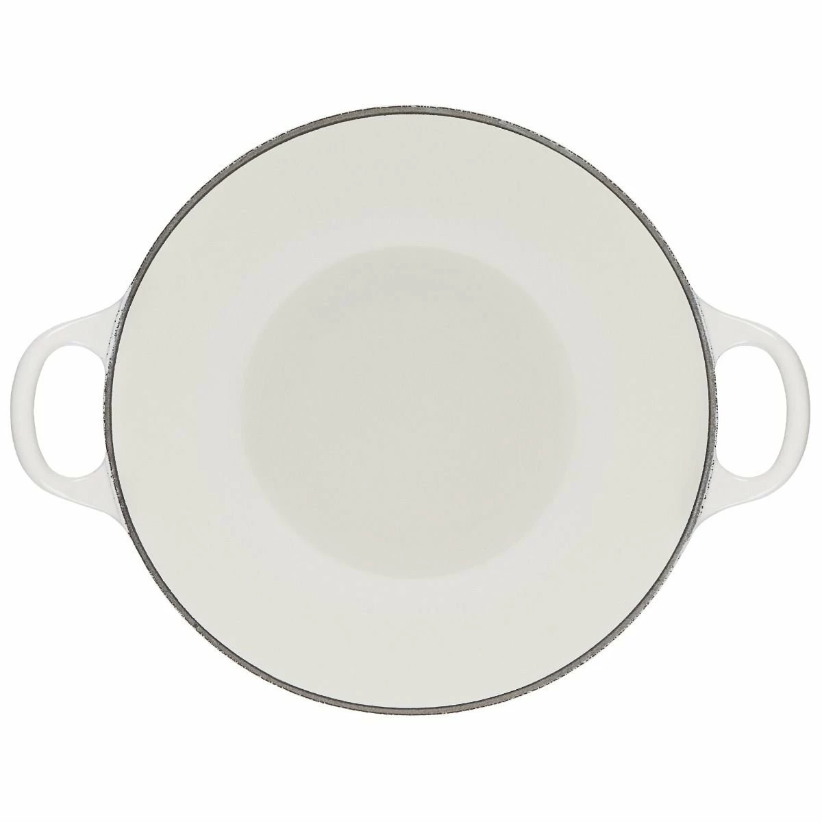 Le Creuset L'Amour 2.75 Qt. Enameled Cast Iron Soup Pot With Gold Knob & Heart Applique | White 6 Le Creuset L'Amour 2.75 Qt. Enameled Cast Iron Soup Pot With Gold Knob & Heart Applique | White - Image 4