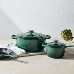 Le Creuset 5.5 Qt. Round Signature Dutch Oven With Stainless Steel Knob | Artichaut -Le Creuset sales rs13722 210112 lecreuset artichaut5piece ret 1