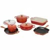 Le Creuset 10-Piece Signature Cookware Set With Stainless Steel Knobs | Flame Orange