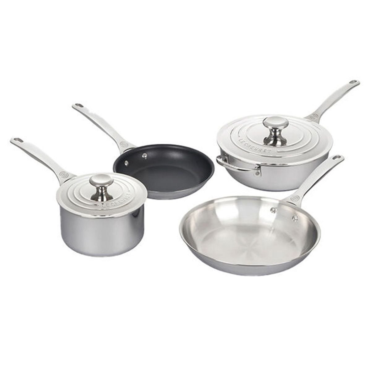 Le Creuset 6-Piece Cookware Set | Tri-Ply Stainless Steel Le Creuset 6-Piece Cookware Set | Tri-Ply Stainless Steel -Le Creuset sales rs14911 ssp14120 lpr