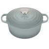 Le Creuset 4.5 Qt. Round Signature Dutch Oven With Stainless Steel Knob | Sea Salt -Le Creuset sales rs17055 ls2501 24717ss 1 1