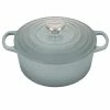 Le Creuset 4.5 Qt. Round Signature Dutch Oven With Stainless Steel Knob | Sea Salt -Le Creuset sales rs17055 ls2501 24717ss 1 1