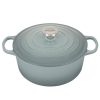 Le Creuset 5.5 Qt. Round Signature Dutch Oven With Stainless Steel Knob | Sea Salt -Le Creuset sales rs17059 ls2501 26717ss 1 1