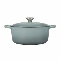 Le Creuset 5.5 Qt. Round Signature Dutch Oven With Stainless Steel Knob | Sea Salt -Le Creuset sales rs17060 ls2501 26717ss 2