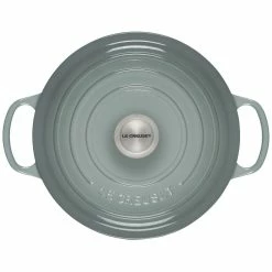 Le Creuset 5.5 Qt. Round Signature Dutch Oven With Stainless Steel Knob | Sea Salt -Le Creuset sales rs17061 ls2501 26717ss 3