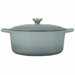 Le Creuset 9 Qt. Round Signature Dutch Oven With Stainless Steel Knob | Sea Salt -Le Creuset sales rs17068 ls2501 30717ss 2