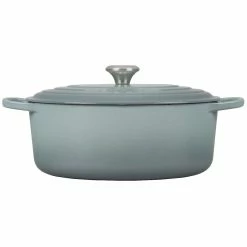 Le Creuset 6.75 Qt. Oval Signature Dutch Oven With Stainless Steel Knob | Sea Salt -Le Creuset sales rs17072 ls2502 31717ss 2