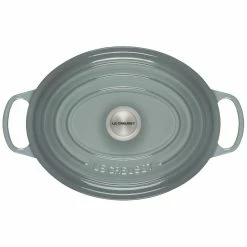 Le Creuset 6.75 Qt. Oval Signature Dutch Oven With Stainless Steel Knob | Sea Salt -Le Creuset sales rs17073 ls2502 31717ss 3