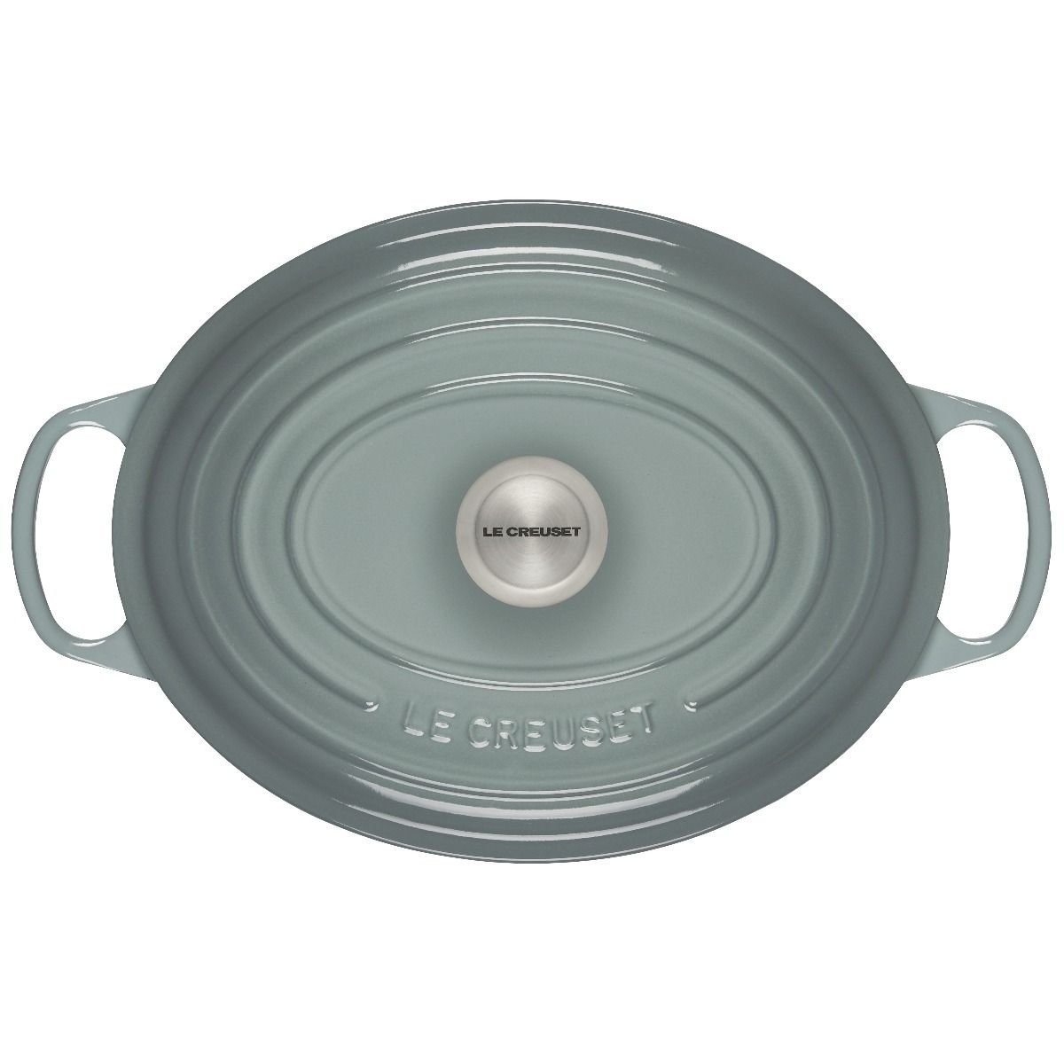 Le Creuset 6.75 Qt. Oval Signature Dutch Oven with Stainless Steel Knob | Sea Salt Le Creuset 6.75 Qt. Oval Signature Dutch Oven With Stainless Steel Knob | Sea Salt -Le Creuset sales rs17073 ls2502 31717ss 3