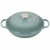 Le Creuset 3.5 Qt. Signature Enameled Cast Iron Braiser With Stainless Steel Knob | Sea Salt -Le Creuset sales rs17078 ls2532 30717ss 1 lpr