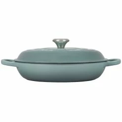 Le Creuset 3.5 Qt. Signature Enameled Cast Iron Braiser With Stainless Steel Knob | Sea Salt -Le Creuset sales rs17079 ls2532 30717ss 2 lpr