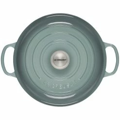 Le Creuset 3.5 Qt. Signature Enameled Cast Iron Braiser With Stainless Steel Knob | Sea Salt -Le Creuset sales rs17080 ls2532 30717ss 3 lpr