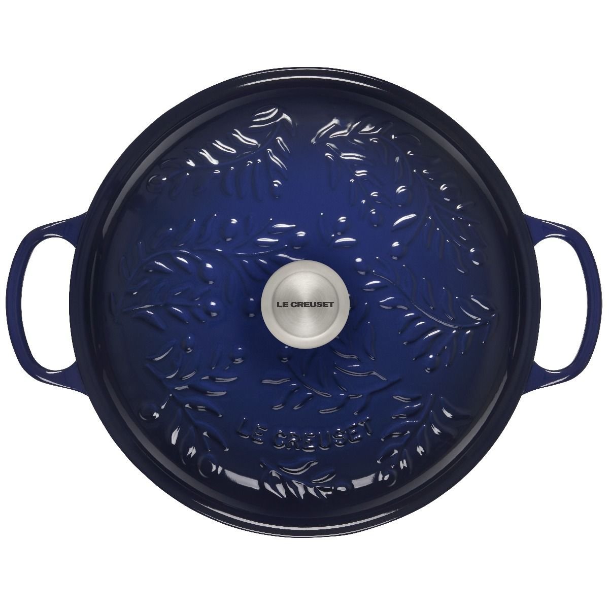 Le Creuset Olive Branch Collection 3.5 Qt. Signature Braiser | Indigo Blue Le Creuset Olive Branch Collection 3.5 Qt. Signature Braiser | Indigo Blue -Le Creuset sales rs17124 ls2532 3078ob 3