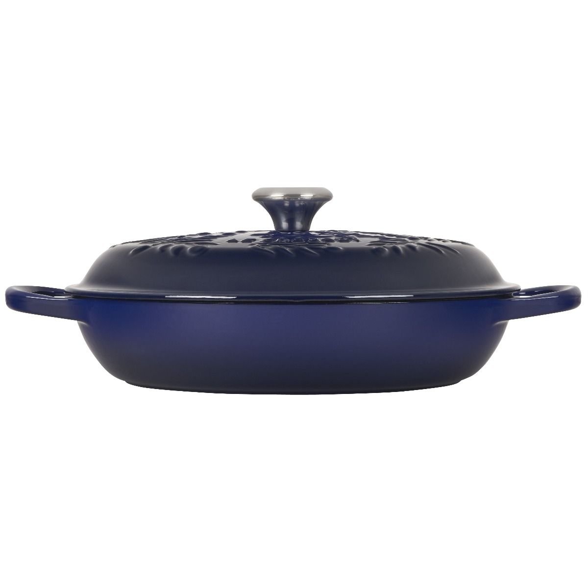 Le Creuset Olive Branch Collection 3.5 Qt. Signature Braiser | Indigo Blue Le Creuset Olive Branch Collection 3.5 Qt. Signature Braiser | Indigo Blue -Le Creuset sales rs17125 ls2532 3078ob 2
