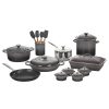 Le Creuset 20-Piece Mixed Material Cookware Set | Oyster -Le Creuset sales rs17181 ms2220 7f