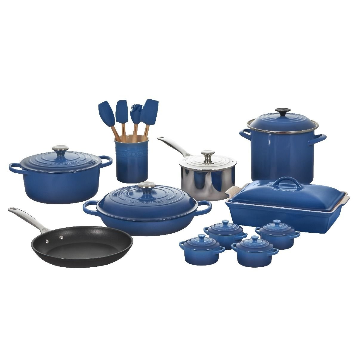 Le Creuset 20-Piece Mixed Material Cookware Set | Marseille Le Creuset 20-Piece Mixed Material Cookware Set | Marseille -Le Creuset sales rs17184 ms2220 59