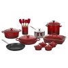 Le Creuset 20-Piece Mixed Material Cookware Set | Cerise 1 Le Creuset 20-Piece Mixed Material Cookware Set | Cerise -Le Creuset sales rs17185 ms2220 67