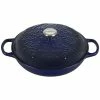 Le Creuset Olive Branch Collection 3.5 Qt. Signature Braiser | Indigo Blue -Le Creuset sales rs17193 ls2532 3078ob 1