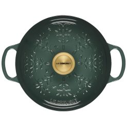 Le Creuset 4.5 Qt. Signature Dutch Oven | Noel (Artichaut) -Le Creuset sales rs17390 tree embossed rdo artichaut 3 copy