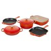 Le Creuset 7-Piece Signature Cookware Set | Flame Orange -Le Creuset sales rs18019 sevenpiece flame lpr