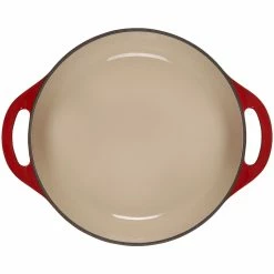 Le Creuset 2.75 Qt. Shallow Round Dutch Oven | Cerise -Le Creuset sales rs18081 2.75qtshallowrdcerise 4