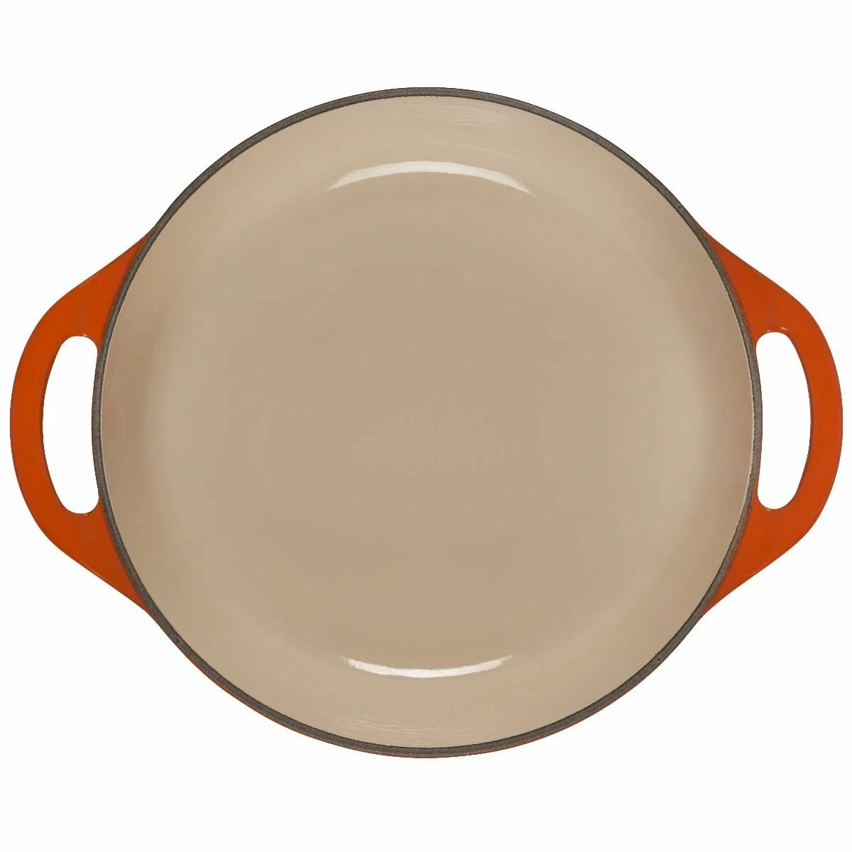 Le Creuset 2.75 Qt. Shallow Round Dutch Oven | Flame 6 Le Creuset 2.75 Qt. Shallow Round Dutch Oven | Flame - Image 4