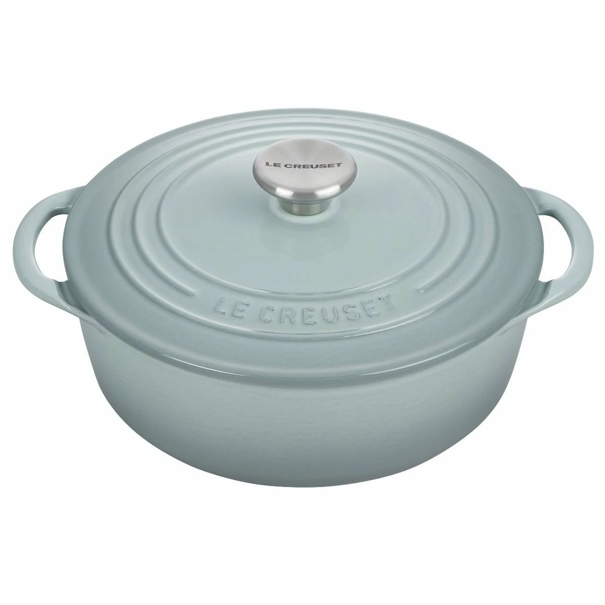 Le Creuset 2.75 Qt. Shallow Round Dutch Oven | Sea Salt 3 Le Creuset 2.75 Qt. Shallow Round Dutch Oven | Sea Salt