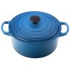 Le Creuset 4.5 Qt. Round Signature Cast Iron Dutch Oven | Marseille Blue -Le Creuset sales rs2329 ls2501 2459