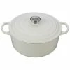 Le Creuset 7.25 Qt. Round Signature Dutch Oven With Stainless Steel Knob | White -Le Creuset sales rs3160 ls2501 2816ss
