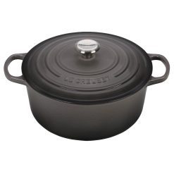 Le Creuset 7.25 Qt. Round Signature Dutch Oven With Stainless Steel Knob | Oyster Grey