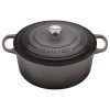 Le Creuset 9 Qt. Round Signature Dutch Oven With Stainless Steel Knob | Oyster Grey -Le Creuset sales rs6776 ls2501 307fss