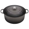Le Creuset 13.25 Qt. Round Signature Cast Iron Dutch Oven With Stainless Steel Knob | Oyster Grey -Le Creuset sales rs6777 ls2501 347fss