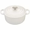 Le Creuset 3.5 Qt. Round Signature Dutch Oven With Stainless Steel Knob | White -Le Creuset sales rs8272 ls2501 2216ss lpr