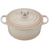 Le Creuset 3.5 Qt. Round Signature Dutch Oven With Stainless Steel Knob | Meringue White -Le Creuset sales rs9079 ls2501 22716ss lpr