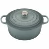 Le Creuset 7.25 Qt. Round Signature Dutch Oven With Stainless Steel Knob | Sea Salt -Le Creuset sales rs9084 ls2501 28717ss