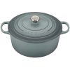 Le Creuset 9 Qt. Round Signature Dutch Oven With Stainless Steel Knob | Sea Salt -Le Creuset sales rs9086 ls2501 30717ss
