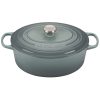 Le Creuset 6.75 Qt. Oval Signature Dutch Oven With Stainless Steel Knob | Sea Salt 1 Le Creuset 6.75 Qt. Oval Signature Dutch Oven With Stainless Steel Knob | Sea Salt -Le Creuset sales rs9089 ls2502 31717ss