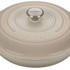 Le Creuset 3.5 Qt. Signature Enameled Cast Iron Braiser With Stainless Steel Knob | Meringue White 2 Le Creuset 3.5 Qt. Signature Enameled Cast Iron Braiser With Stainless Steel Knob | Meringue White -Le Creuset sales rs9094 ls2532 30716ss