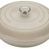 Le Creuset 5 Qt. Signature Enameled Cast Iron Braiser With Stainless Steel Knob | Meringue White -Le Creuset sales rs9097 ls2532 32716ss