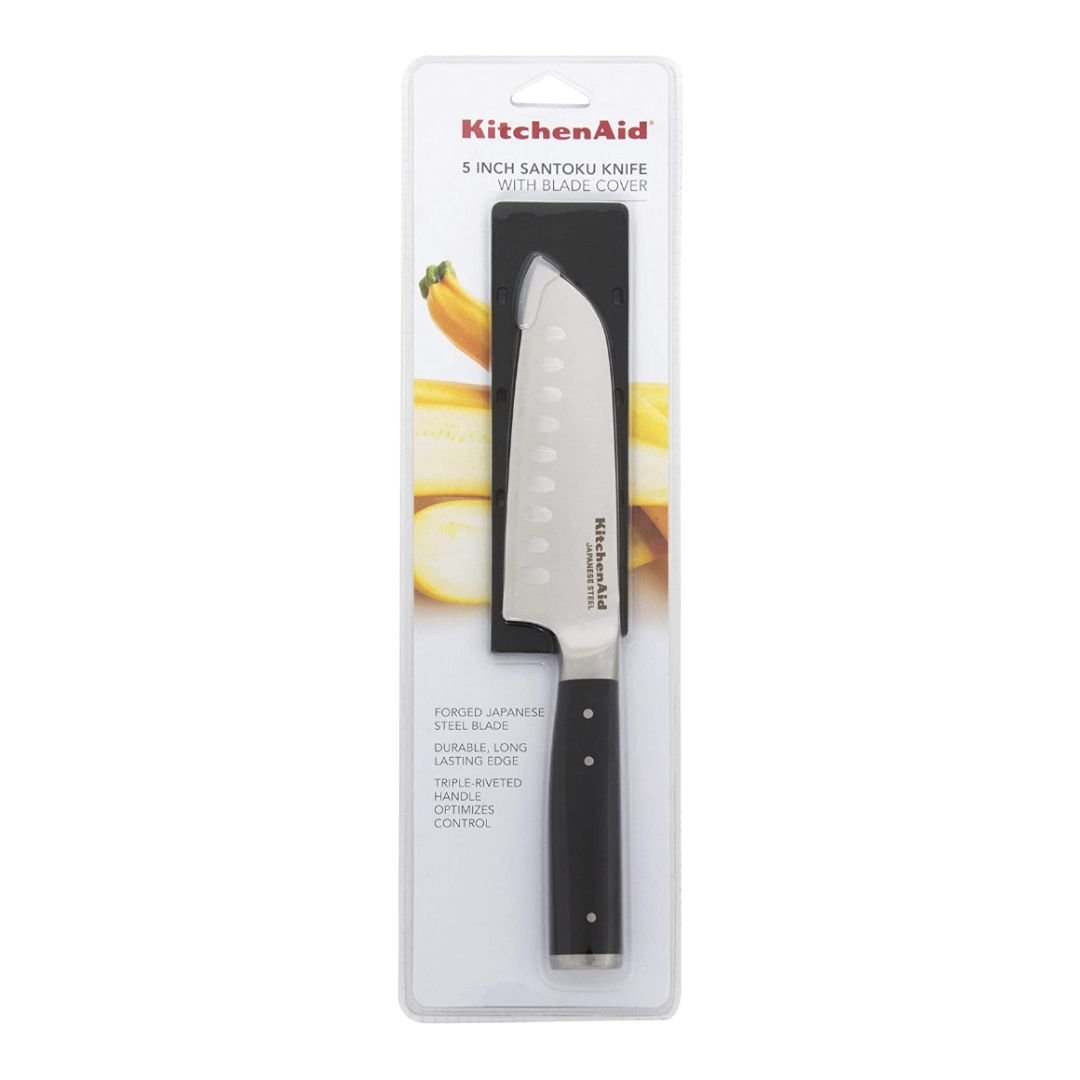 KitchenAid Gourmet Forged 5" Santoku Knife with Sheath KitchenAid Non-Electrics KitchenAid Gourmet Forged 5" Santoku Knife With Sheath -Le Creuset sales santoku package