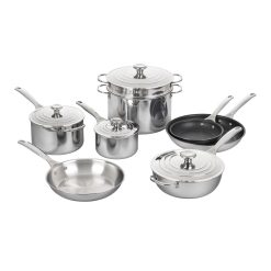 Le Creuset 12-Piece Nonstick Cookware Set | Stainless Steel