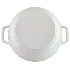 Staub 3.75 Qt. Essential French Oven | White -Le Creuset sales staub cast iron 4 qt essential f 2