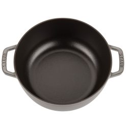 Staub 3.75 Qt. Essential French Oven | Graphite Grey -Le Creuset sales staub cast iron 4 qt essential f 4