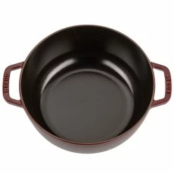 Staub 3.75 Qt. Essential French Oven | Grenadine -Le Creuset sales staub cast iron 4 qt essential f 4 1