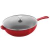 Staub 2.9 Qt Cast Iron Daily Pan | Cherry 2 Staub 2.9 Qt Cast Iron Daily Pan | Cherry -Le Creuset sales staub iron