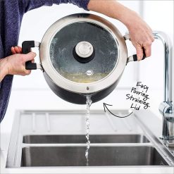 GreenPan Levels 11-Piece Nonstick Stackable Cookware Set 11 GreenPan Levels 11-Piece Nonstick Stackable Cookware Set -Le Creuset sales stockpot drain 1