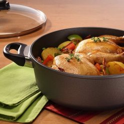 Swiss Diamond | HD Classic 5.3-Quart Braiser With Lid (11") -Le Creuset sales swiss diamond cookware braiser and dutch oven 11in 5.3qt with lid lifestyle4 6928c 1